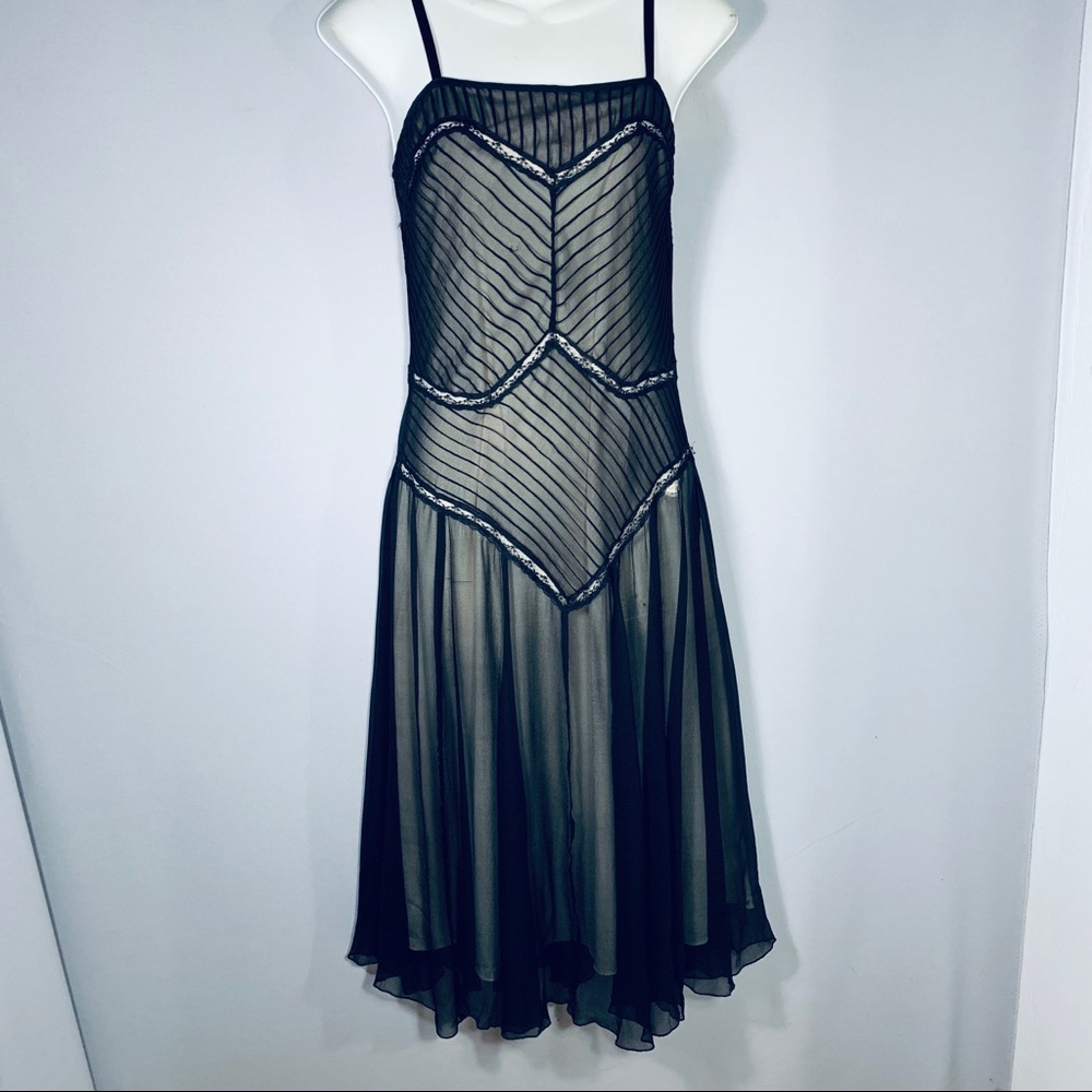 Jonathan Martin “20’s” Inspired Chiffon Dress